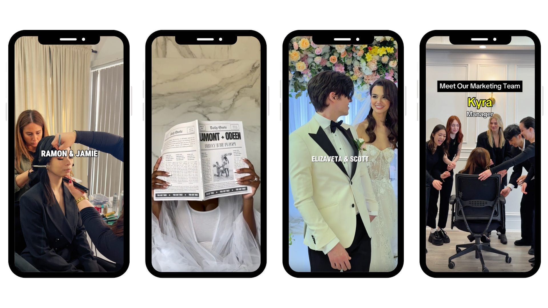 wedding content creator toronto new york ontario canada